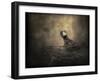 Lone Eaglet in the Nest-Jai Johnson-Framed Giclee Print