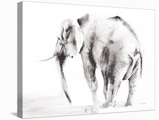 Lone Elephant Gray Crop-Aimee Del Valle-Stretched Canvas