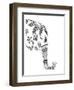 Lone Elephant-Pam Varacek-Framed Art Print