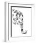 Lone Elephant-Pam Varacek-Framed Art Print