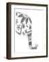 Lone Elephant-Pam Varacek-Framed Art Print