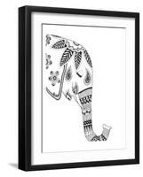 Lone Elephant-Pam Varacek-Framed Art Print