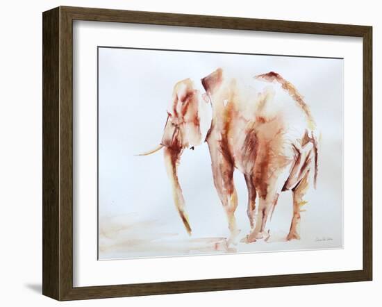 Lone Elephant-Aimee Del Valle-Framed Art Print