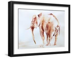 Lone Elephant-Aimee Del Valle-Framed Art Print