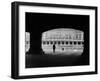 Lone Figure Looks at the Merchandise Mart, Chicago, Illinois, USA, Ca. 1945-null-Framed Photographic Print