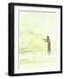 Lone Fisherman 2, 2015-Lincoln Seligman-Framed Giclee Print