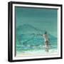 Lone Fisherman 3, 2015-Lincoln Seligman-Framed Giclee Print