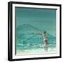 Lone Fisherman 3, 2015-Lincoln Seligman-Framed Giclee Print