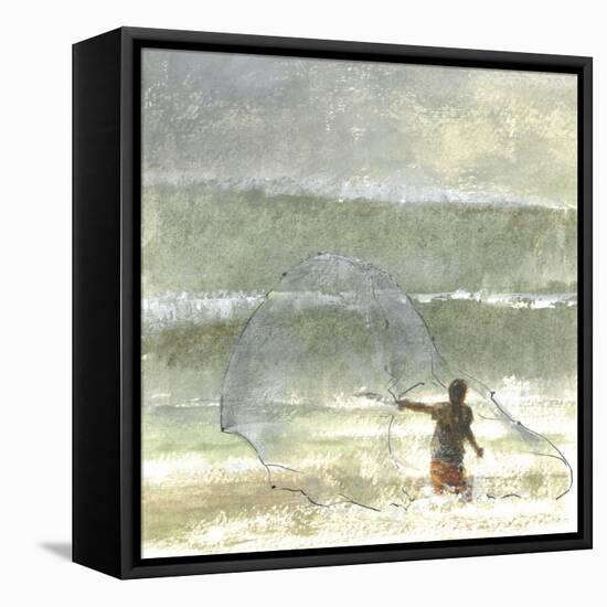 Lone Fisherman 4, 2015-Lincoln Seligman-Framed Stretched Canvas