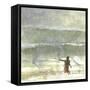 Lone Fisherman 4, 2015-Lincoln Seligman-Framed Stretched Canvas