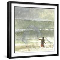 Lone Fisherman 4, 2015-Lincoln Seligman-Framed Giclee Print