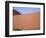 Lone Gemsbok Walking On Sand Dunes-Richard Olivier-Framed Photographic Print