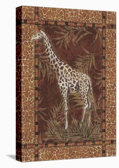 Lone Giraffe-Kathleen Denis-Stretched Canvas