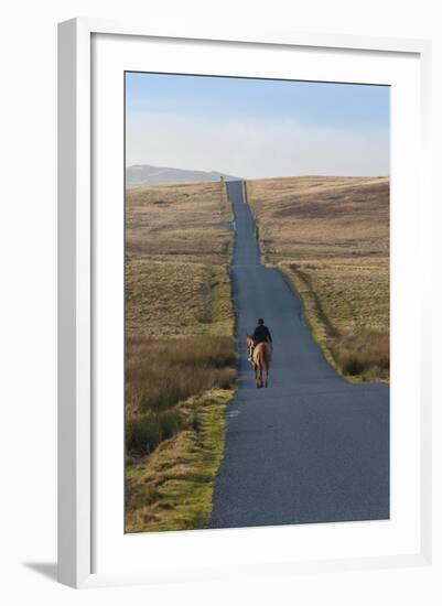 Lone Hunter, Caldbeck Fell Road, Back O'Skiddaw, Cumbria, England, United Kingdom, Europe-James-Framed Photographic Print