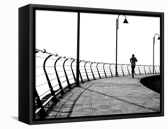 Lone Jogger-RobWilson-Framed Stretched Canvas