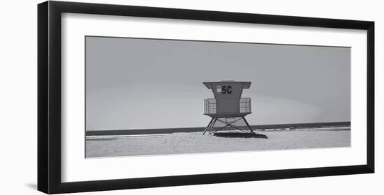 Lone Lifeguard Shack-null-Framed Art Print