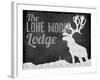 Lone Moose Lodge-null-Framed Giclee Print