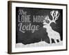 Lone Moose Lodge-null-Framed Giclee Print
