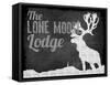 Lone Moose Lodge-null-Framed Stretched Canvas