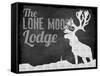 Lone Moose Lodge-null-Framed Stretched Canvas