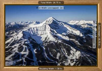 'Lone Peak Seen From The Air Big Sky Resort, Montana ...