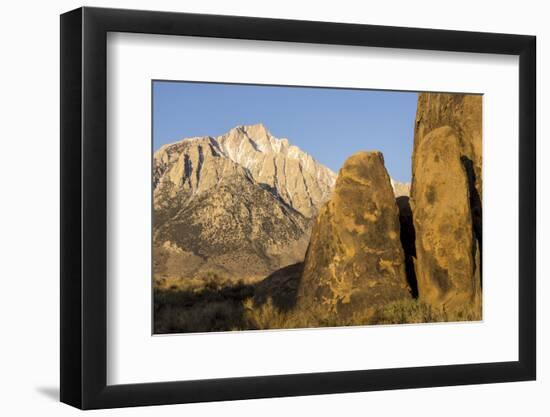 Lone Pine Peak, Eastern Sierras, Alabama Hills, Lone Pine, California-Rob Sheppard-Framed Photographic Print