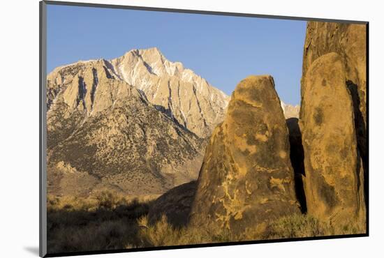 Lone Pine Peak, Eastern Sierras, Alabama Hills, Lone Pine, California-Rob Sheppard-Mounted Photographic Print