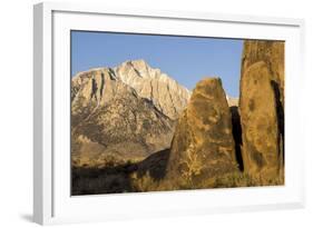 Lone Pine Peak, Eastern Sierras, Alabama Hills, Lone Pine, California-Rob Sheppard-Framed Photographic Print