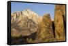 Lone Pine Peak, Eastern Sierras, Alabama Hills, Lone Pine, California-Rob Sheppard-Framed Stretched Canvas