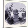 Lone Rock Wisconsin River United States of America-null-Mounted Giclee Print