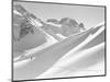 Lone Skier Shadowed by Mont Blanc-Philip Gendreau-Mounted Photographic Print