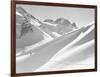 Lone Skier Shadowed by Mont Blanc-Philip Gendreau-Framed Photographic Print