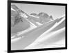 Lone Skier Shadowed by Mont Blanc-Philip Gendreau-Framed Photographic Print