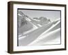 Lone Skier Shadowed by Mont Blanc-Bettmann-Framed Photographic Print