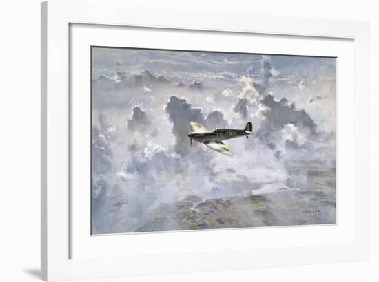 Lone Spitfire-Gerald Coulson-Framed Premium Giclee Print