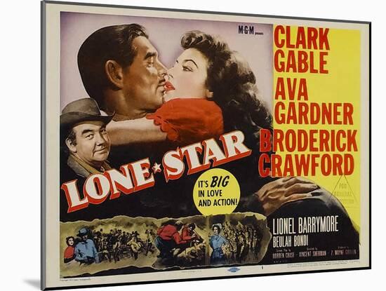 Lone Star, 1952-null-Mounted Art Print