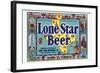 Lone Star Beer-null-Framed Art Print