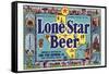 Lone Star Beer-null-Framed Stretched Canvas