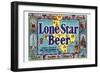 Lone Star Beer-null-Framed Art Print