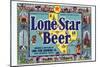 Lone Star Beer-null-Mounted Art Print