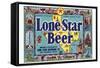 Lone Star Beer-null-Framed Stretched Canvas