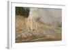 Lone Star Geyser Erupts and Creates Rainbow, Yellowstone National Park, Wyoming, Usa-Eleanor Scriven-Framed Photographic Print