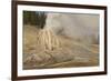 Lone Star Geyser Erupts and Creates Rainbow, Yellowstone National Park, Wyoming, Usa-Eleanor Scriven-Framed Photographic Print