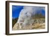 Lone Star Geyser Erupts and Creates Rainbow-Eleanor-Framed Photographic Print