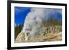 Lone Star Geyser Erupts and Creates Rainbow-Eleanor-Framed Photographic Print