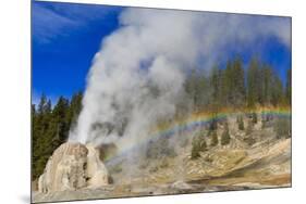 Lone Star Geyser Erupts and Creates Rainbow-Eleanor-Mounted Photographic Print