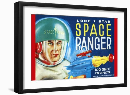 Lone Star Space Ranger 100 Shot Cap Repeater-null-Framed Art Print