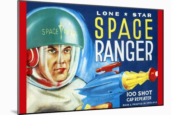 Lone Star Space Ranger 100 Shot Cap Repeater-null-Mounted Art Print