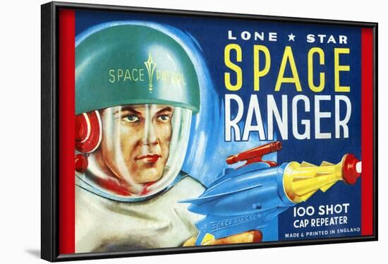 Lone Star Space Ranger 100 Shot Cap Repeater-null-Framed Art Print