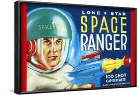 Lone Star Space Ranger 100 Shot Cap Repeater-null-Framed Art Print